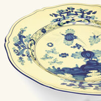 ginori 1735 oriente italiano citrino serving platter round yellow 31cm