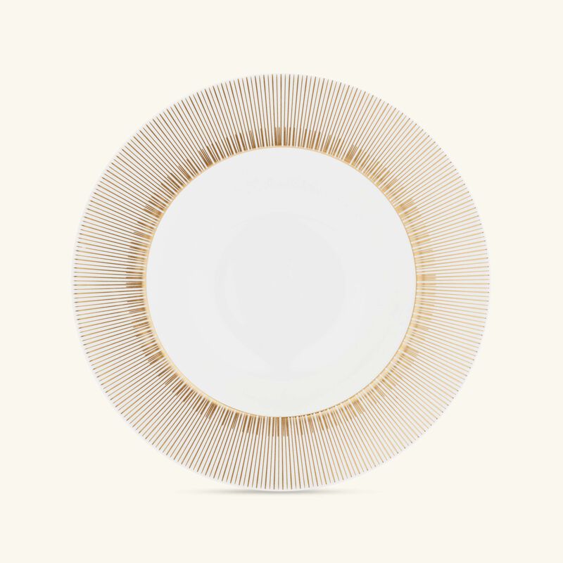 bernardaud sol rim soup plate round white 23cm