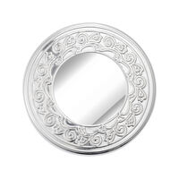 Bonbonnière Round With Frieze Silver Plated, small