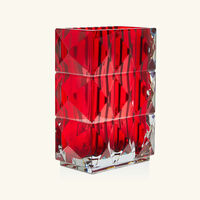 baccarat louxor vase small red