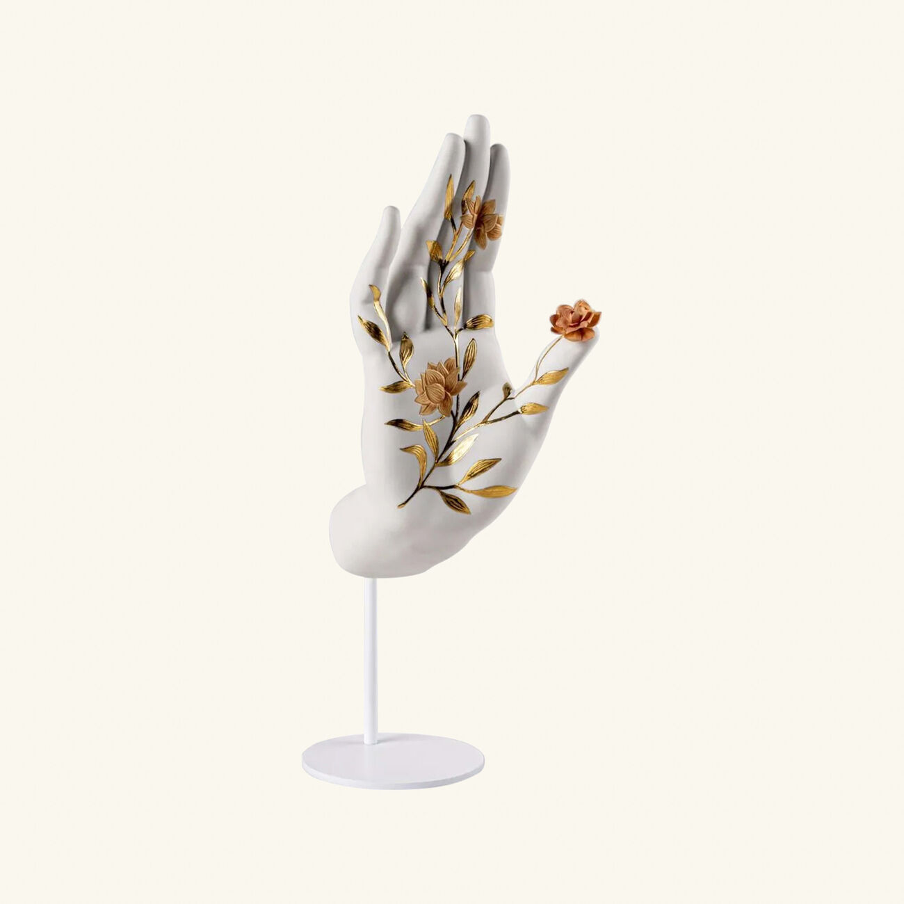 lladro protection mudra sculpture large white