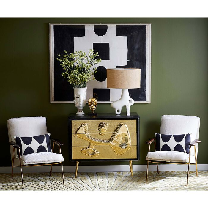 jonathan adler gilded muse dora maar urn medium white