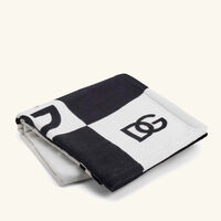 dolce gabbana casa dg logo blanket
