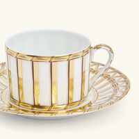 pinto paris vannerie tea cup and saucer gold