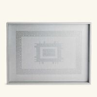 dimlaj shafa serving tray rectangular silver 49x36cm