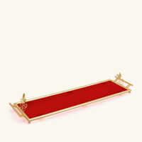 villari extravaganza serving tray rectangular large red
