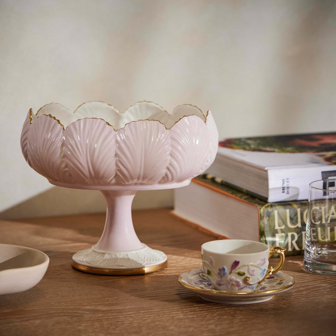 فيلاري قطعة الديكور المركزية توليب وردية