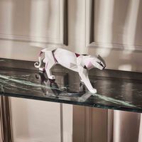 lladro panther sculpture small grey