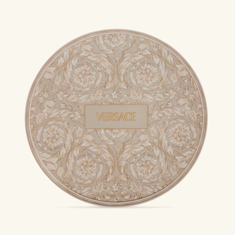 Barocco Beige Service Plate Round 33 cm versace barocco beige service plate round 33 cm