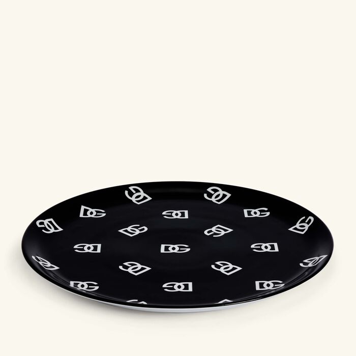 dolce gabbana casa dg logo pizza plate round 32cm