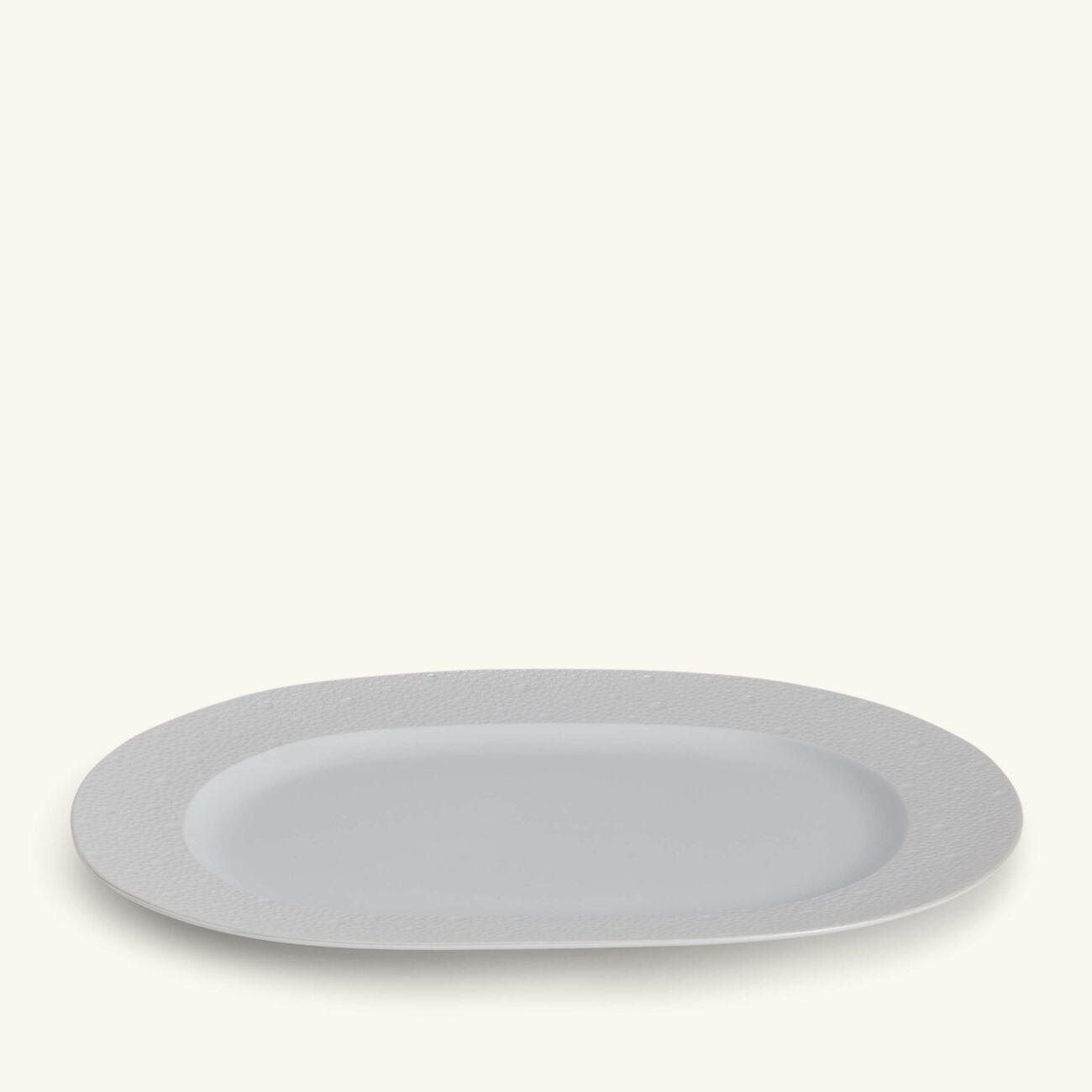 Ecume Serving Platter Oval White 12cm bernardaud ecume serving platter oval white 12cm
