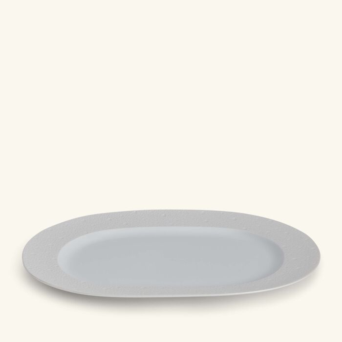 Ecume Serving Platter Oval White 12cm bernardaud ecume serving platter oval white 12cm