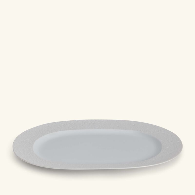 Ecume Serving Platter Oval White 12cm bernardaud ecume serving platter oval white 12cm
