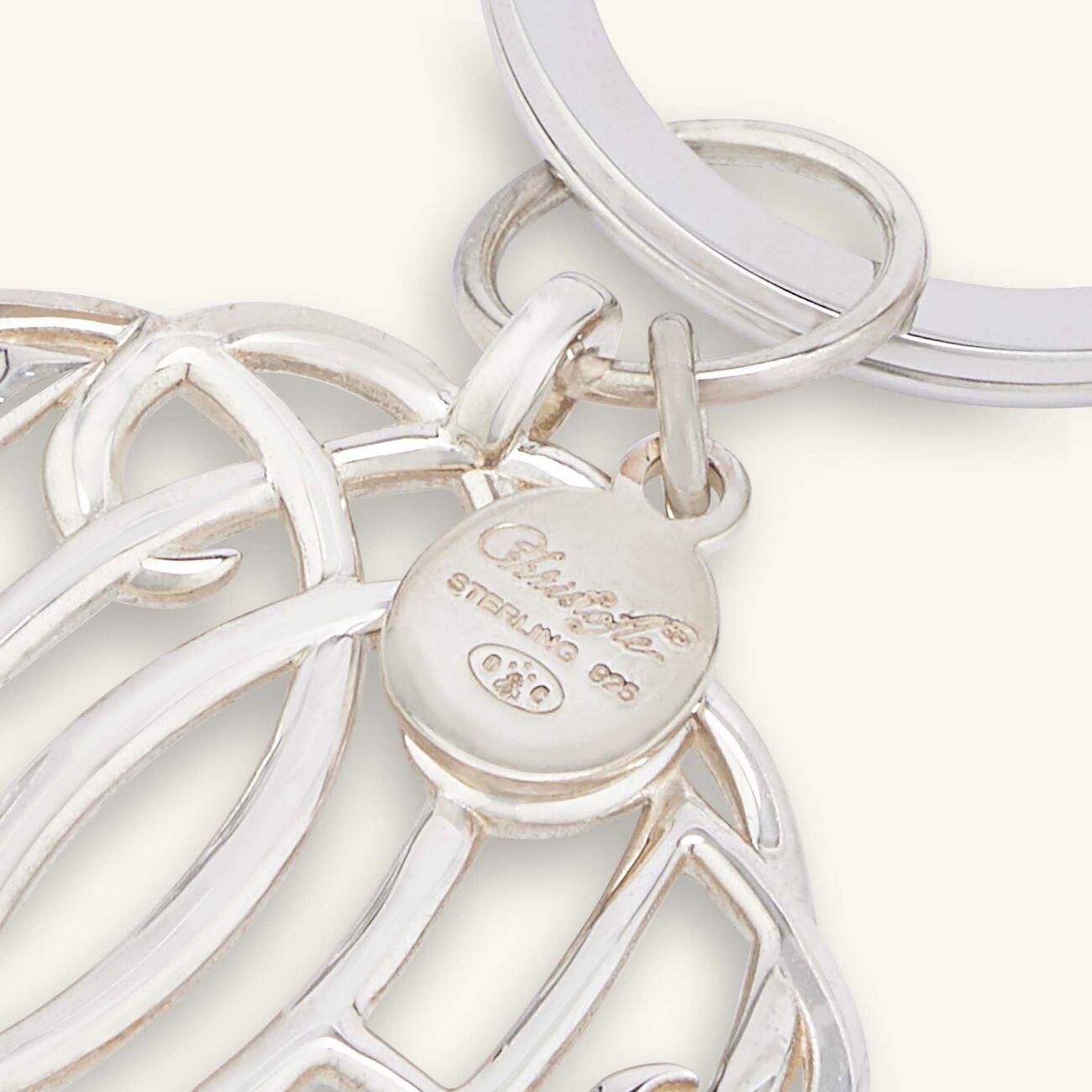 Mavelot HO Key Chain Sterling Silver christofle mavelot ho key chain sterling silver