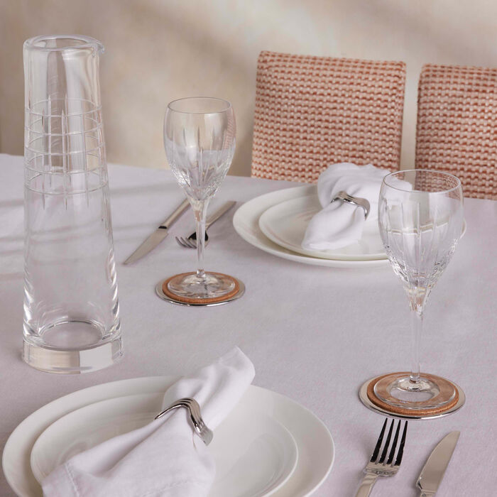 christofle iriana wine glass clear set of 2
