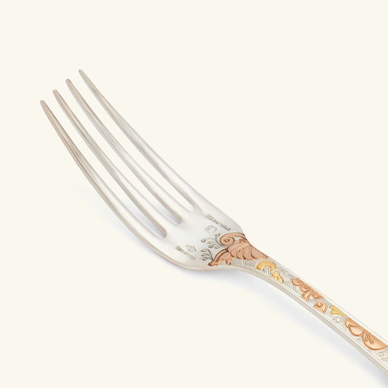 christofle jardin d eden fork gold