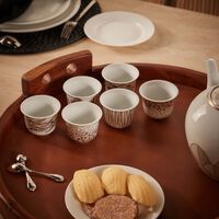 silsal tamrah by razan alazzouni coffee cup gold set of 6