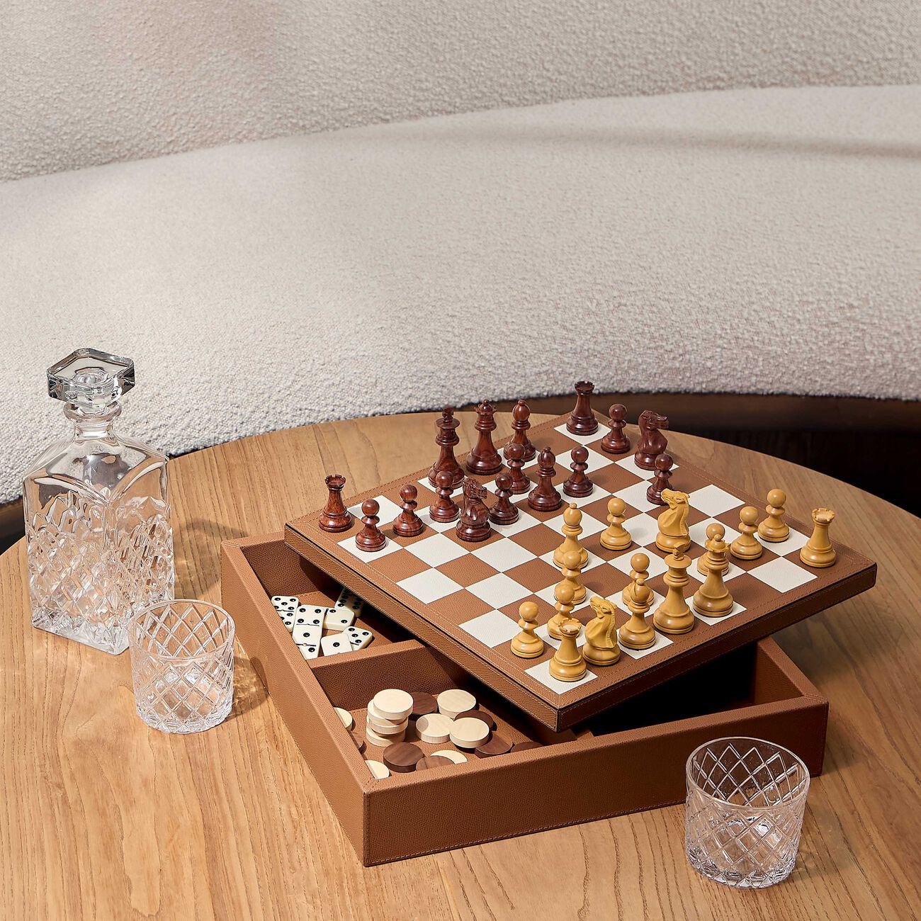 Triple Game Box Chess Draughts Domino giobagnara triple game box chess draughts domino