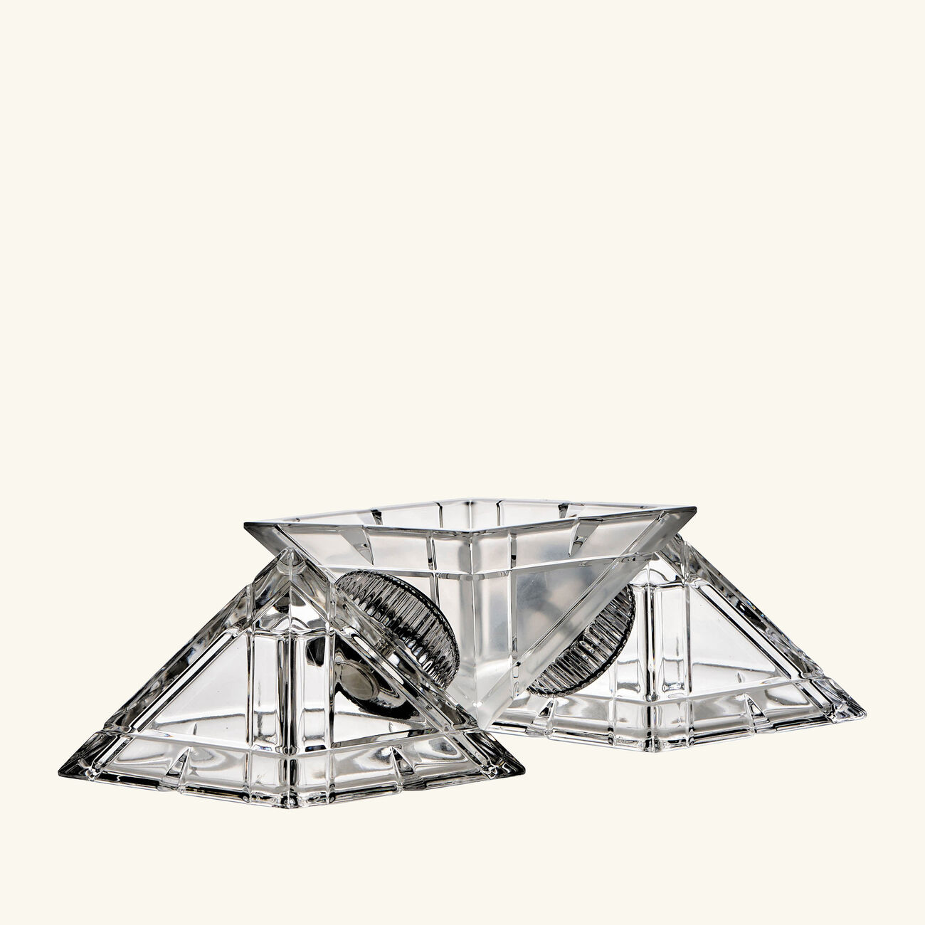 mario cioni c crystal pyramidion centerpiece clear
