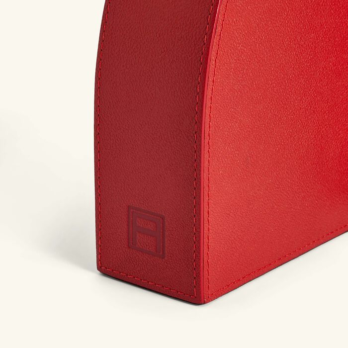 assouline cubist left bookend red