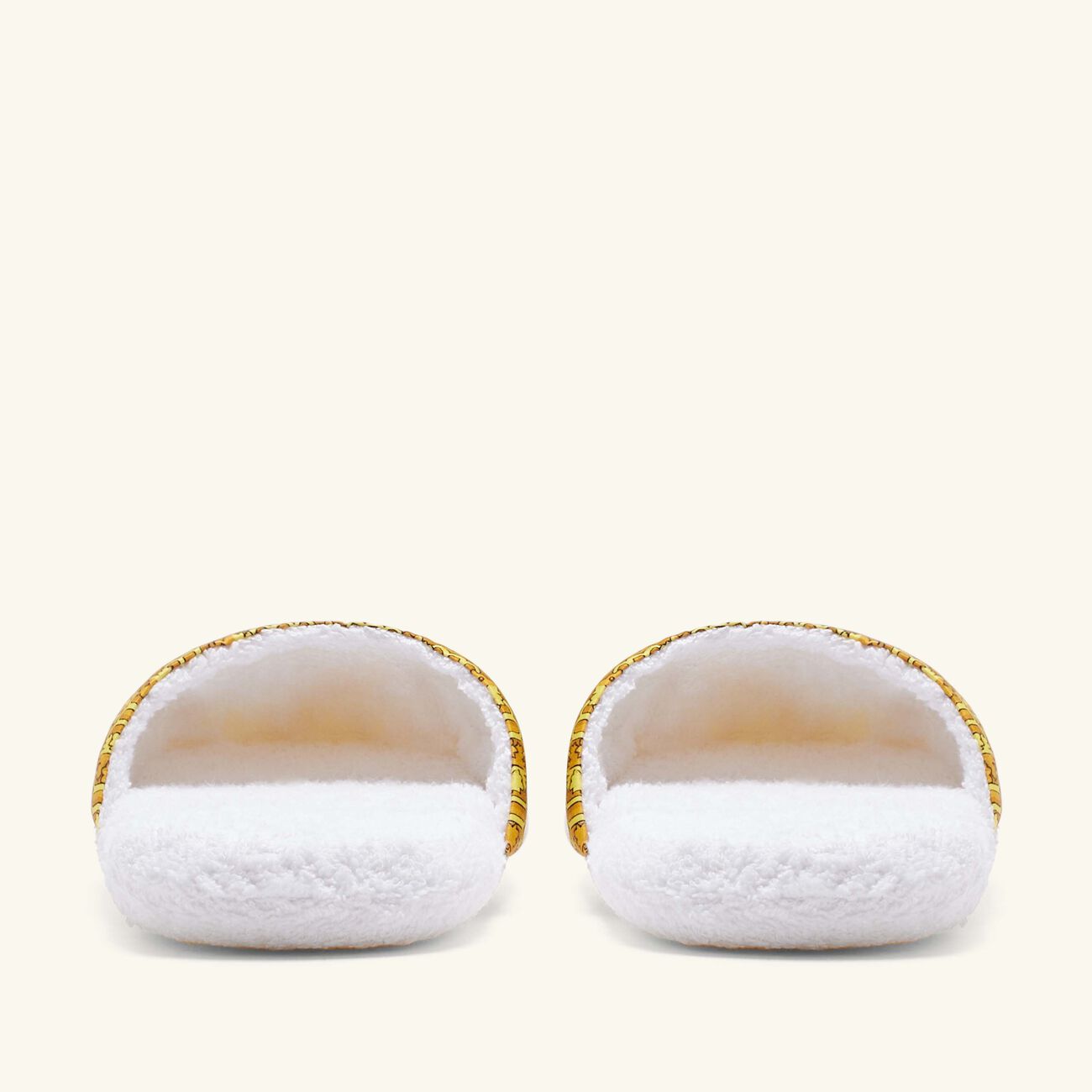 versace i love baroque slippers medium white