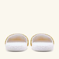 versace i love baroque slippers medium white