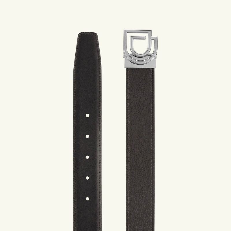 D Logo Reversible Belt Black st dupont d logo reversible belt black