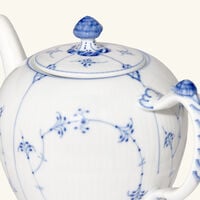 royal copenhagen blue fluted plain teapot white