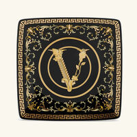 versace virtus gala plate round white 17cm