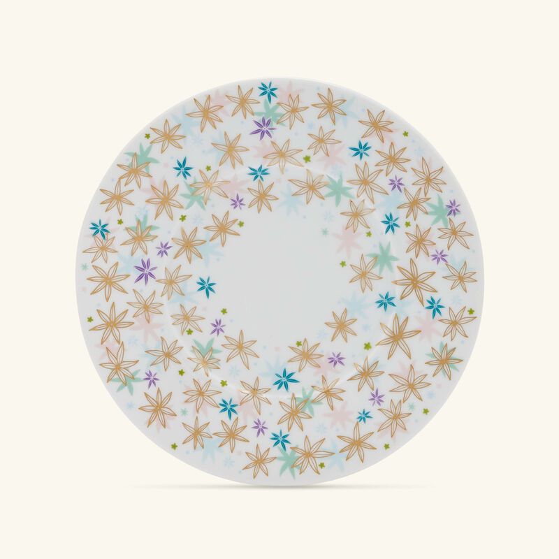 bernardaud feerie michael cailloux bread butter plate round pink 16cm