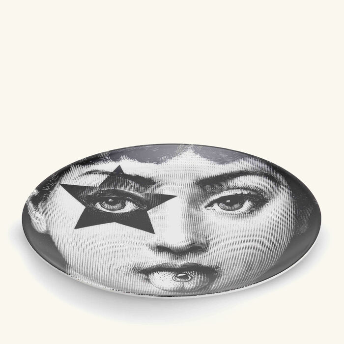 fornasetti tema e variazioni no 381 wall plate black
