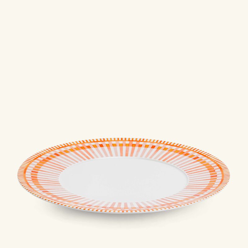 bernardaud terra rosa dinner plate round orange 27cm