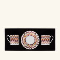 missoni home iconic coffee cup   saucer multicolor