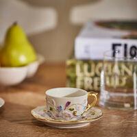 villari taormina tea cup saucer white