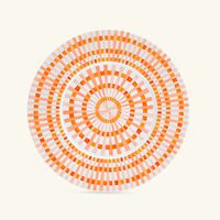 bernardaud terra rosa salad plate round orange 21cm