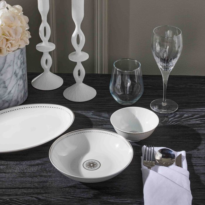 Malmaison Impériale Soup Bowl White 19cm christofle malmaison imp riale soup bowl white 19cm