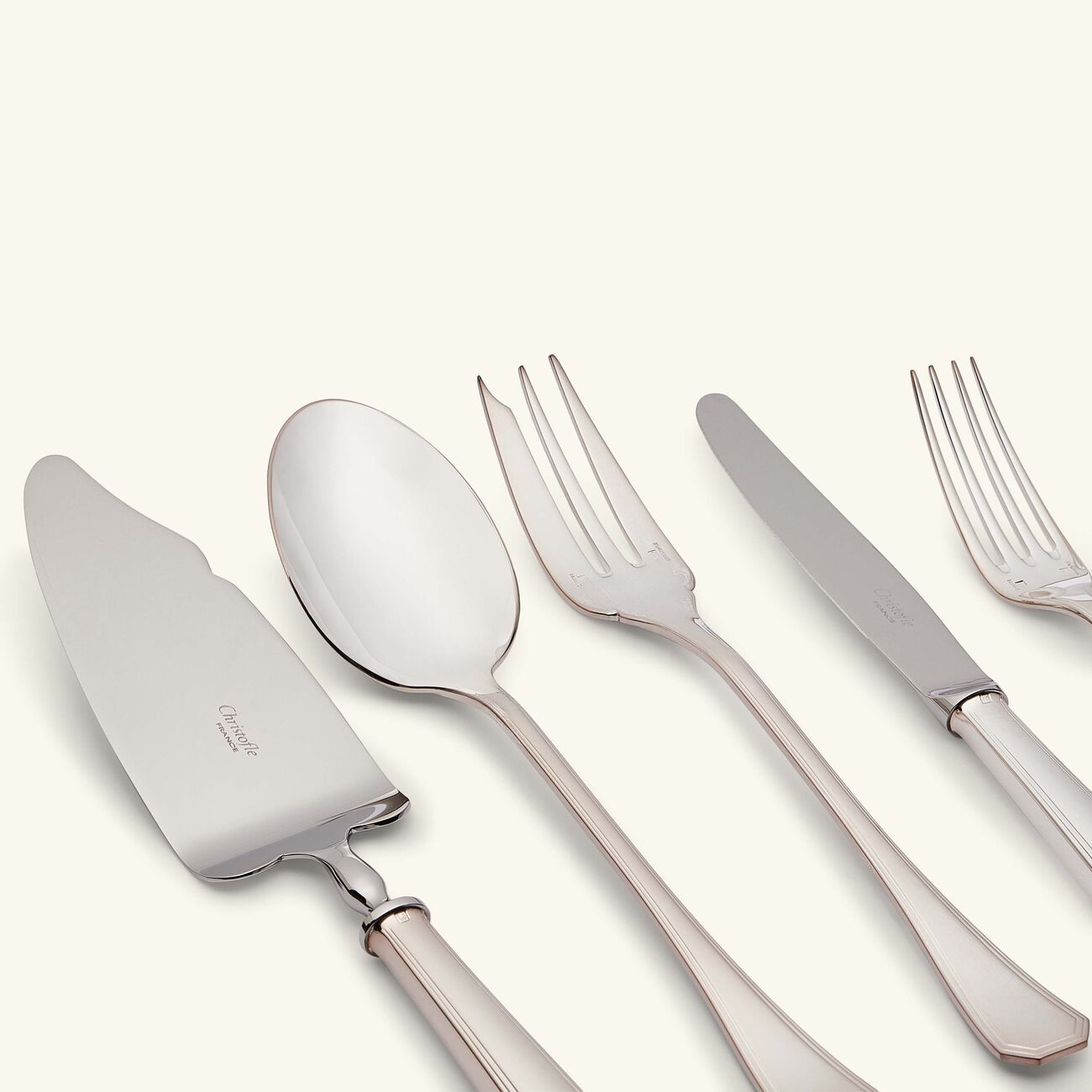 christofle america 75 piece flatware set with ambassadeur chest silver plated