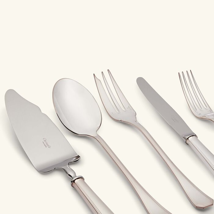 christofle america 75 piece flatware set with ambassadeur chest silver plated