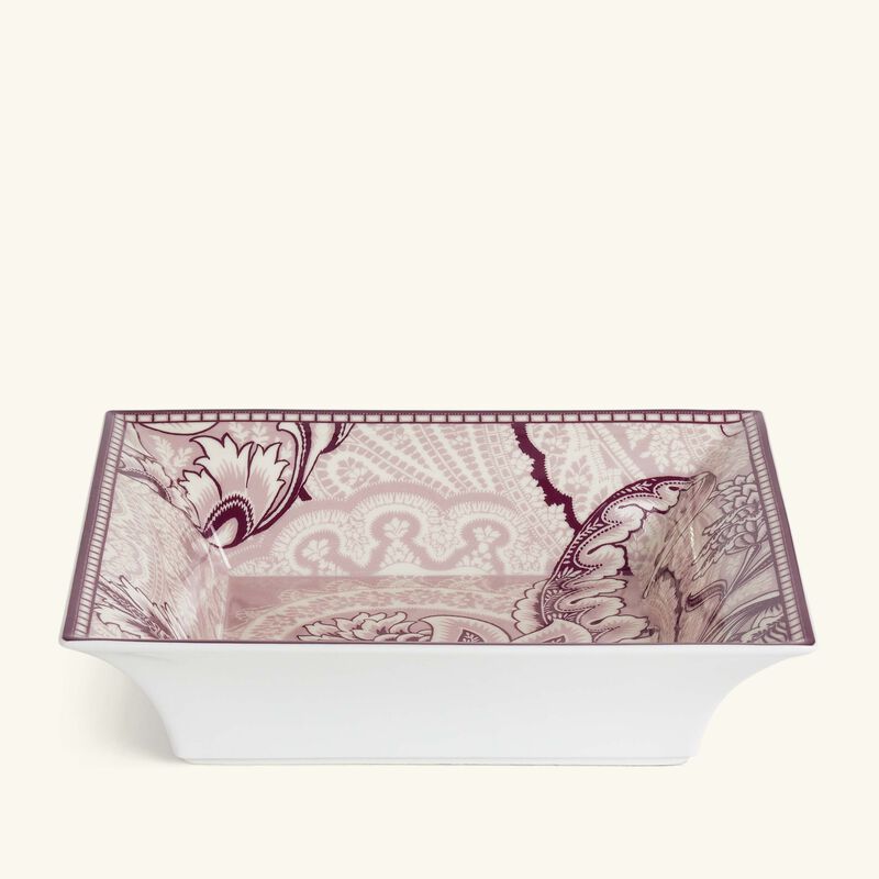 etro bloom trinket tray square medium pink