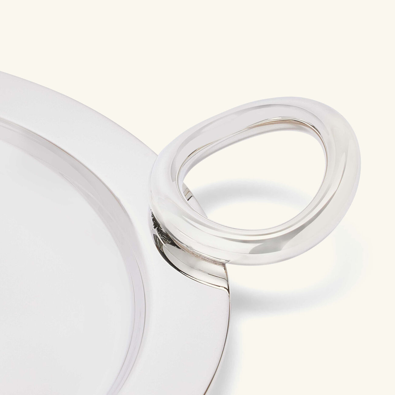 christofle vertigo bottle coaster silver plated