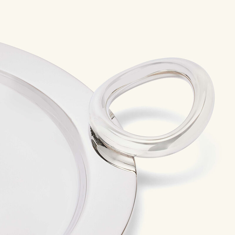 christofle vertigo bottle coaster silver plated