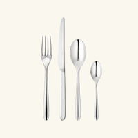 christofle mood 24 piece flatware set silver plated