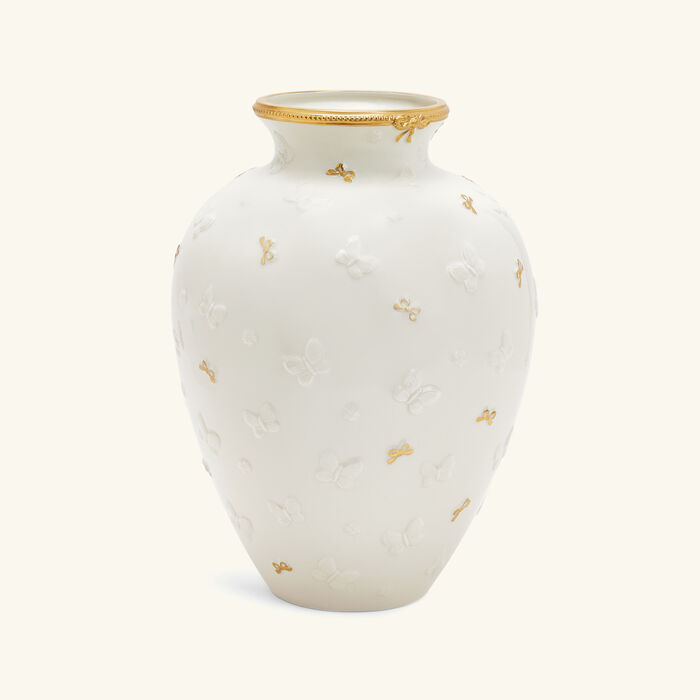 villari butterfly vase medium white