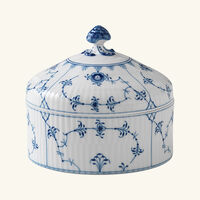 Blue Fluted Plain Bonbonniere Box White royal copenhagen blue fluted plain bonbonniere box white