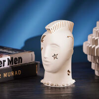 Gilded Mohawk Lollipop Holder White jonathan adler gilded mohawk lollipop holder white