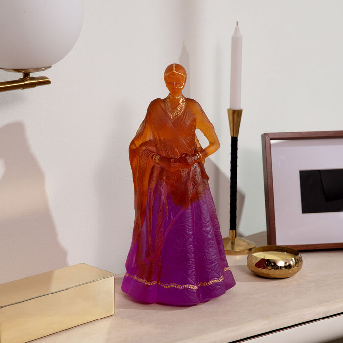 Rani Padmini Paul Beckrich Figurine Limited Edition Orange daum rani padmini paul beckrich figurine limited edition orange