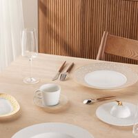 برناردو طبق الضيافة إكيوم دائري أبيض 18 سم