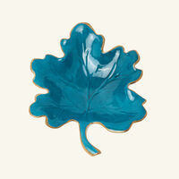 Autumn Fig Leaf Trinket Tray Blue villari autumn fig leaf trinket tray blue