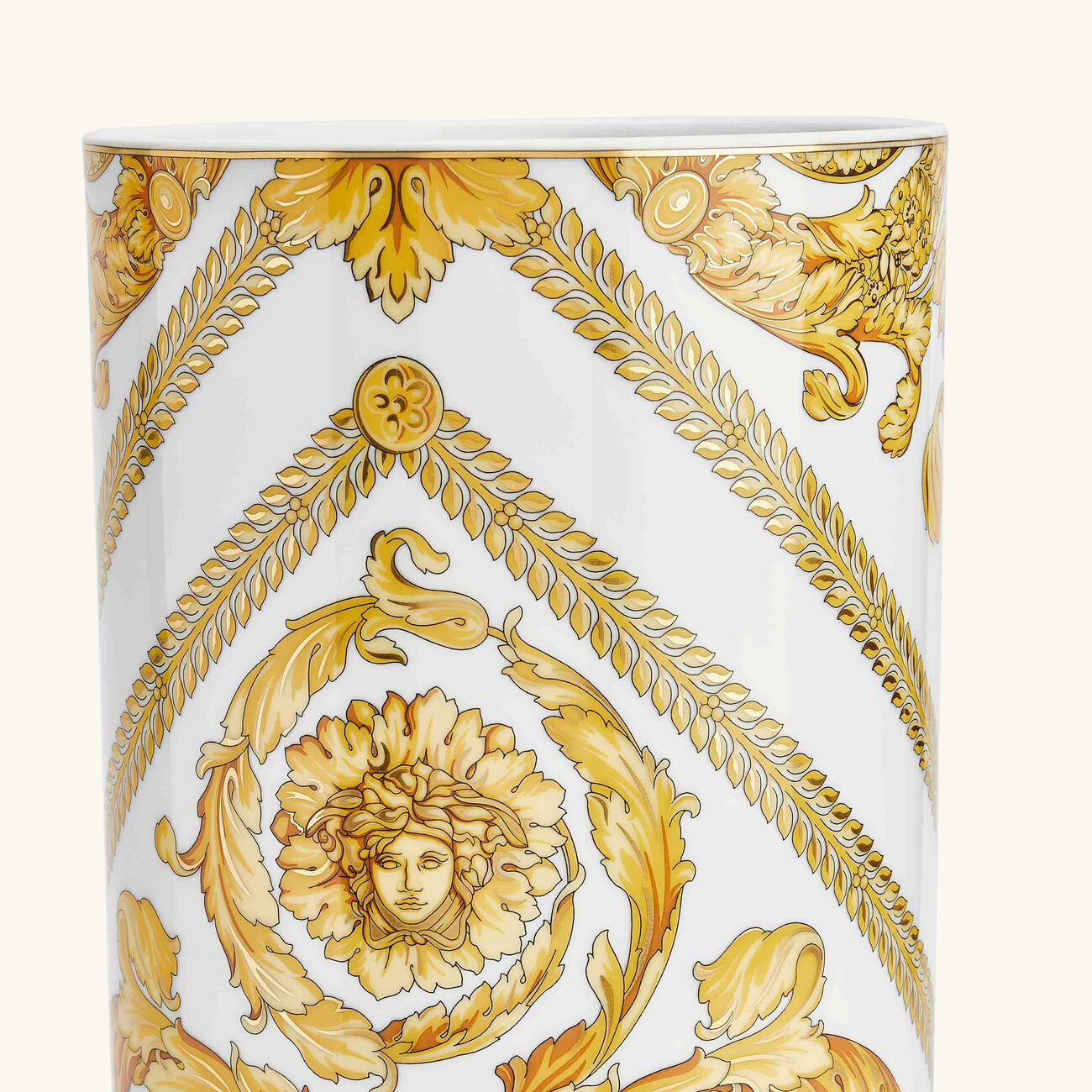 versace medusa rhapsody vase medium white