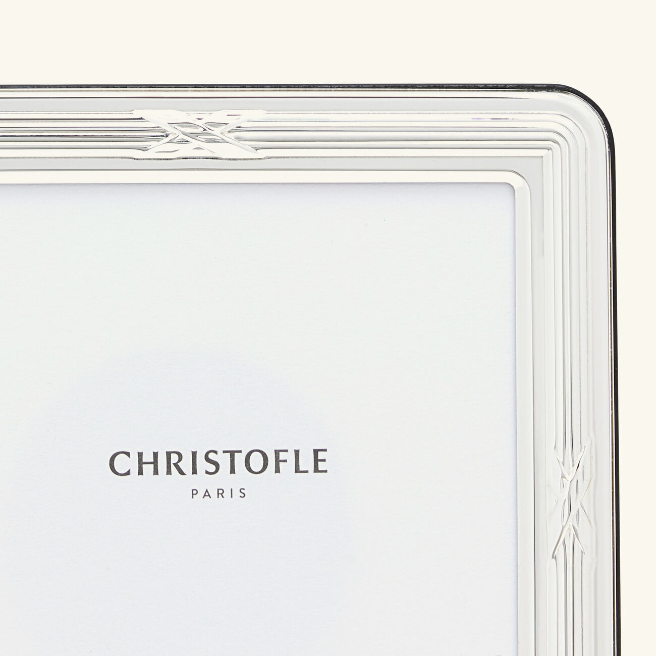 christofle rubans picture frame silver plated 9x9cm